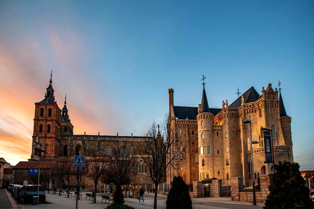 Astorga at dusk
