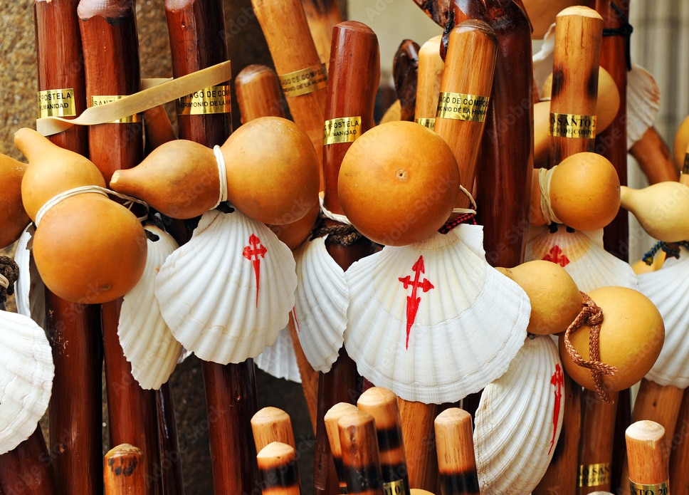 Pilgrim's staff and gourd