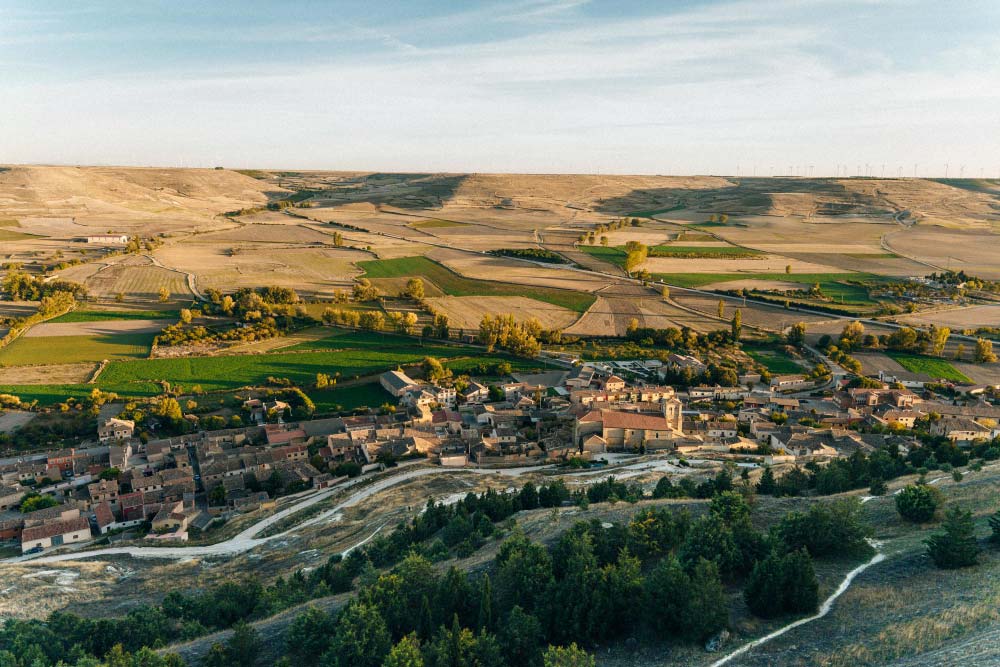 Castrojeriz aerial view