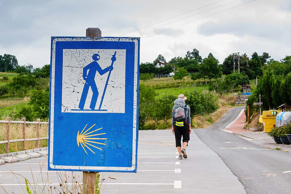 Pilgrim in Frómista