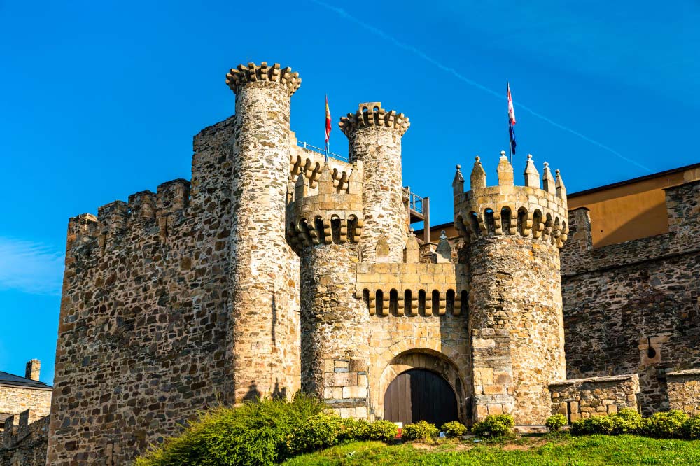 Castillo templarium en Ponferrada