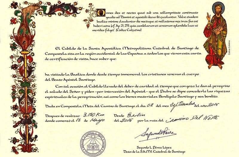 Distance Certificate